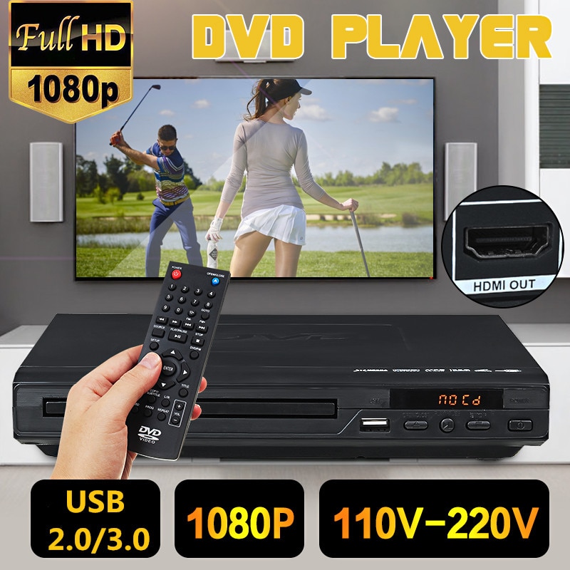 Ȩ 1080P Ǯ HD DVD ÷̾, USB Ƽ̵  DV..